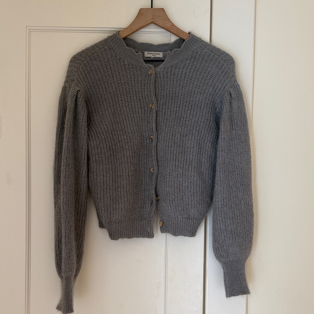 Petite Lucette mohair cotton silk sweater small medium